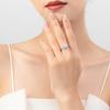 Tancise Classic 925 Sterling Silver  Zircon Ring Ladies Jewelry Wedding Promise Party Gift