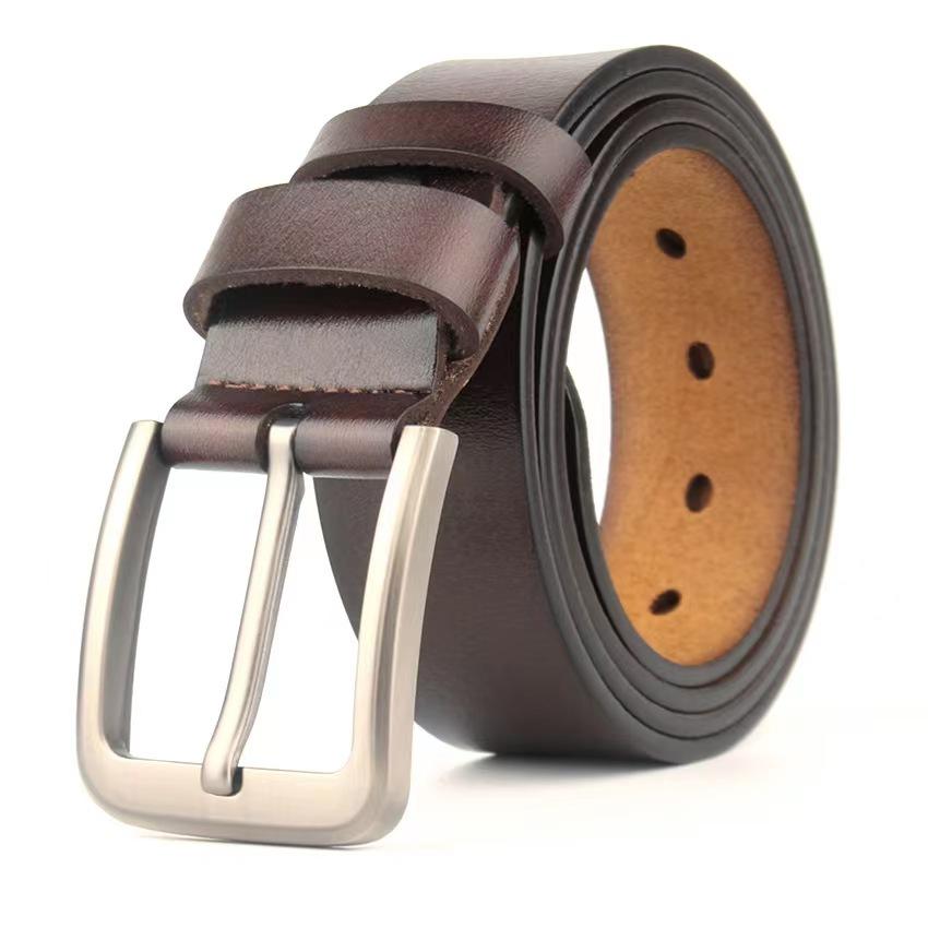 Ремни из натуральной коровьей кожи 100-170 см для мужчин, высокое качество, большие размеры, мужской пояс с пряжкой