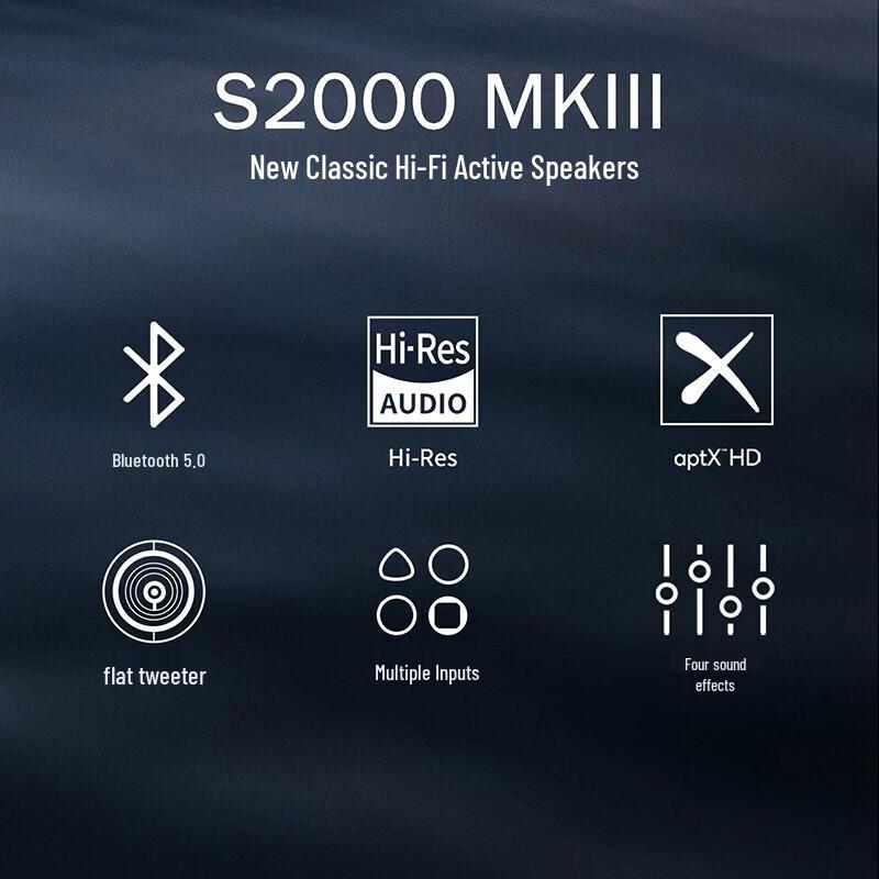 EDIFIER S2000MKIII HIFI 2.0 Bluetooth Active Speakers CN plug (adapter included)
