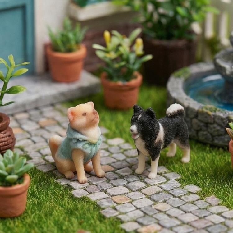 Ручная работа, модель маленького животного, технология 3D-печати, миниатюрная модель собаки, отлично подходит для коллекционеров и декораторов