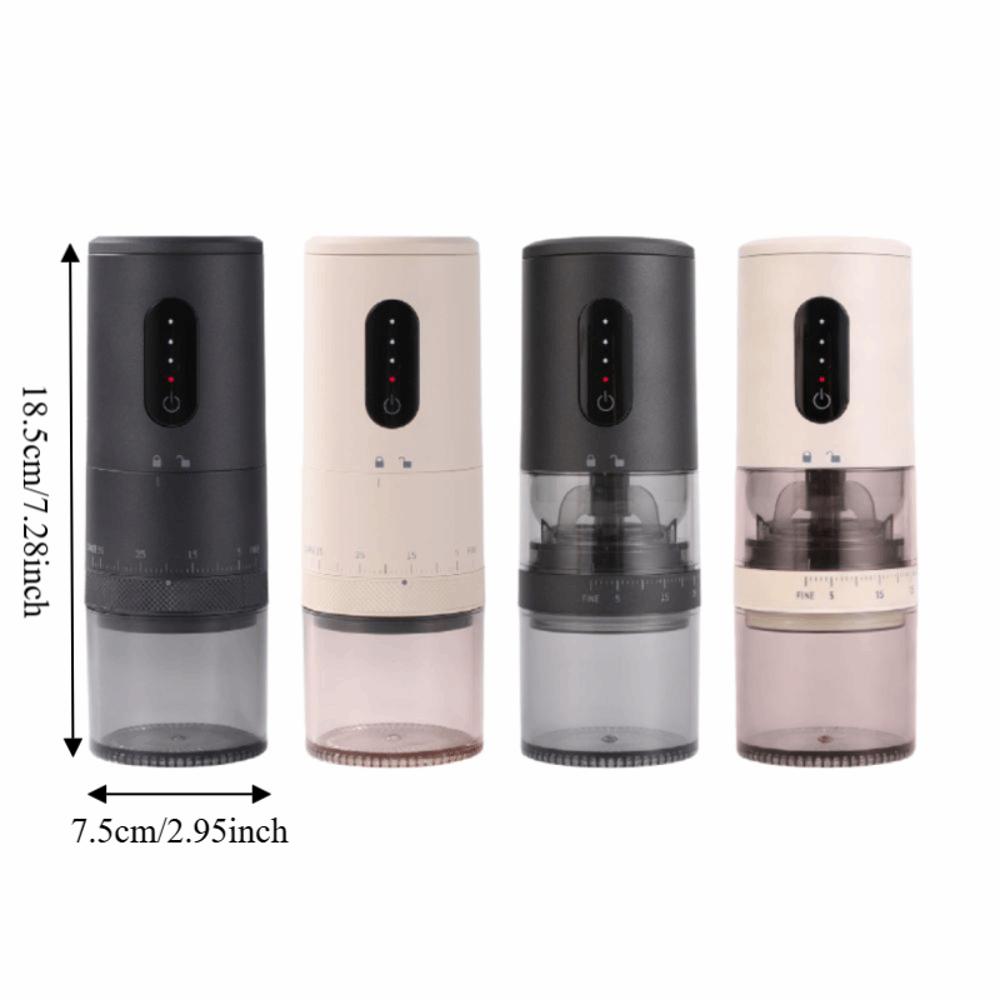 Automatic Portable Electric Coffee Grinder Rechargeable Long Battery Life Coffee Bean Grinding Machine Adjustable Touch Design