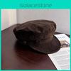 Vintage Withsuede Beret Fabric And Solid Color For Art And Fashion Lovers