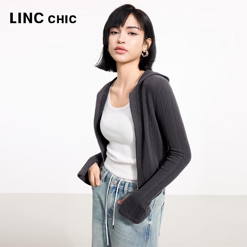 Jinyujie Women's Slim Fit Hooded Knit Cardigan S251CR198Y