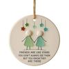 Sea Glass Art Friendship Ornament Handmade Sea Glass Christmas Tree Ornament TRUE Friends Are