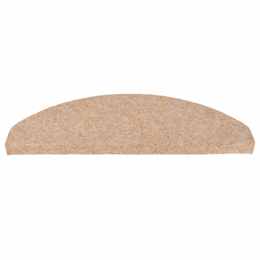 Self Adhesive Stair Treads 15 pcs 65 x 22.5 x 3.5 cm Beige