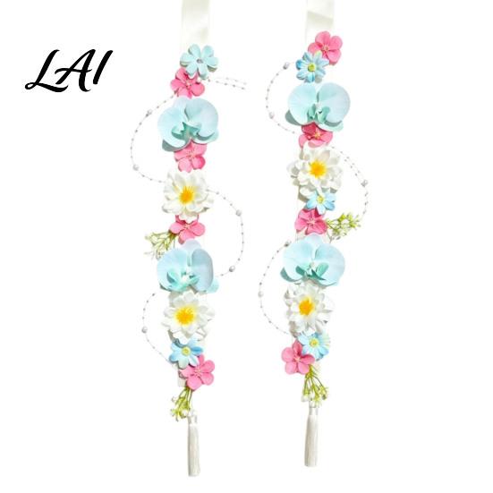 Decorative Strap for Crafts Flower Graduation Leis Artificial Floral Satin Ribbon Grad Stole Senior Tropical Shop Packaging Supplies Leis