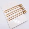 10Pcs Women Hairpins Non-fading Gloss Geometric Duck-bill Clips Anti-slip Non-falling Hollow Out Metal Openwork for Daily Wear