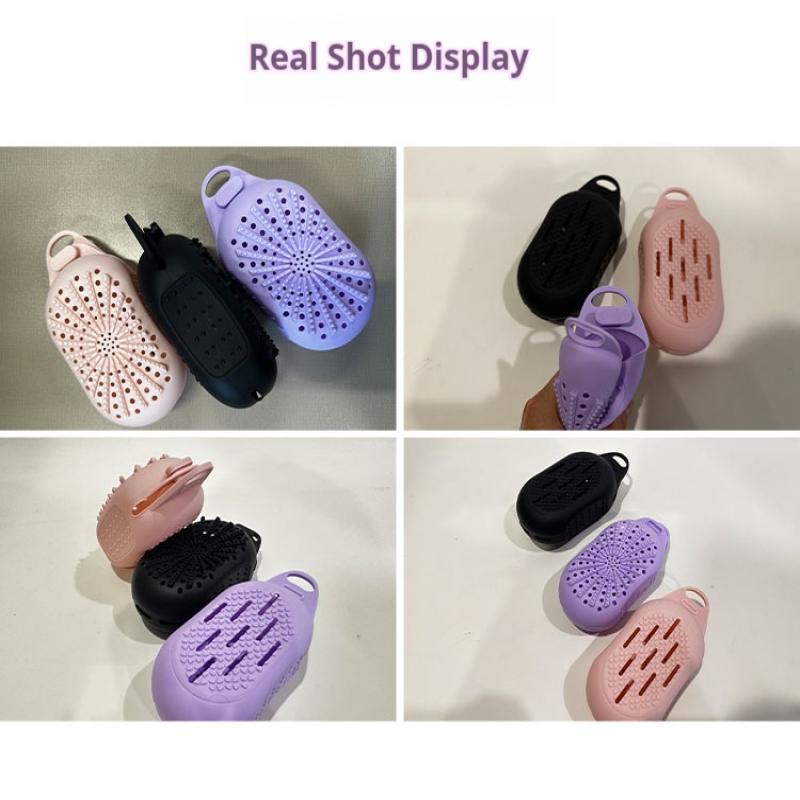 Силиконовые мешочки для мыла, мешочки для хранения с веревкой для отшелушивания, мочалка для душа, массаж для ванны, двусторонний текстурный дизайн, мытье в ванной