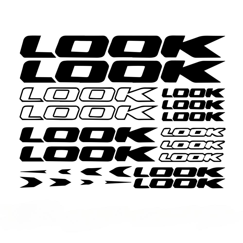 Виниловая графическая наклейка LOOK на раму велосипеда, Набор наклеек на кузов автомобиля, Для MTB, BMX, Шоссейного гоночного велосипеда, Для катания по горам