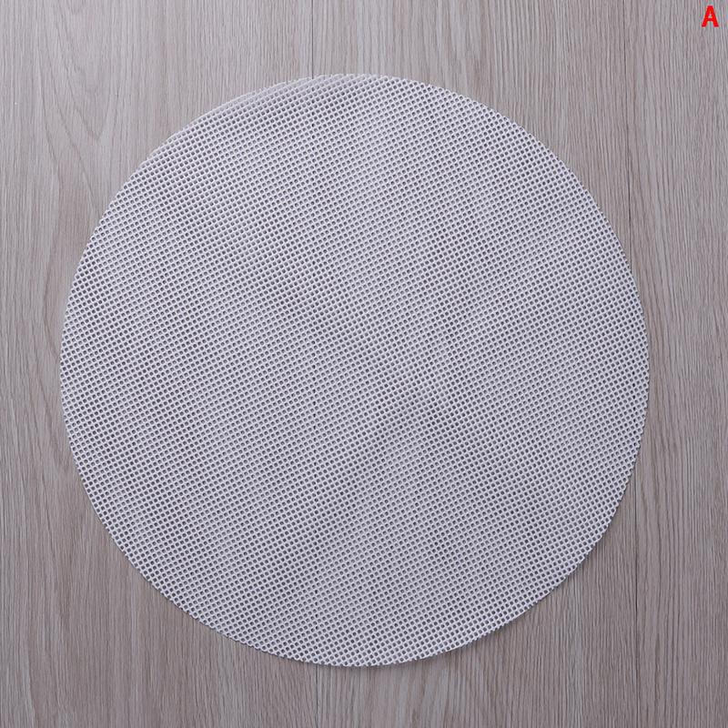 Round Non-Stick Silicone Mesh Cloth Baking Liners Steamer Pad Dumplings Buns Mat