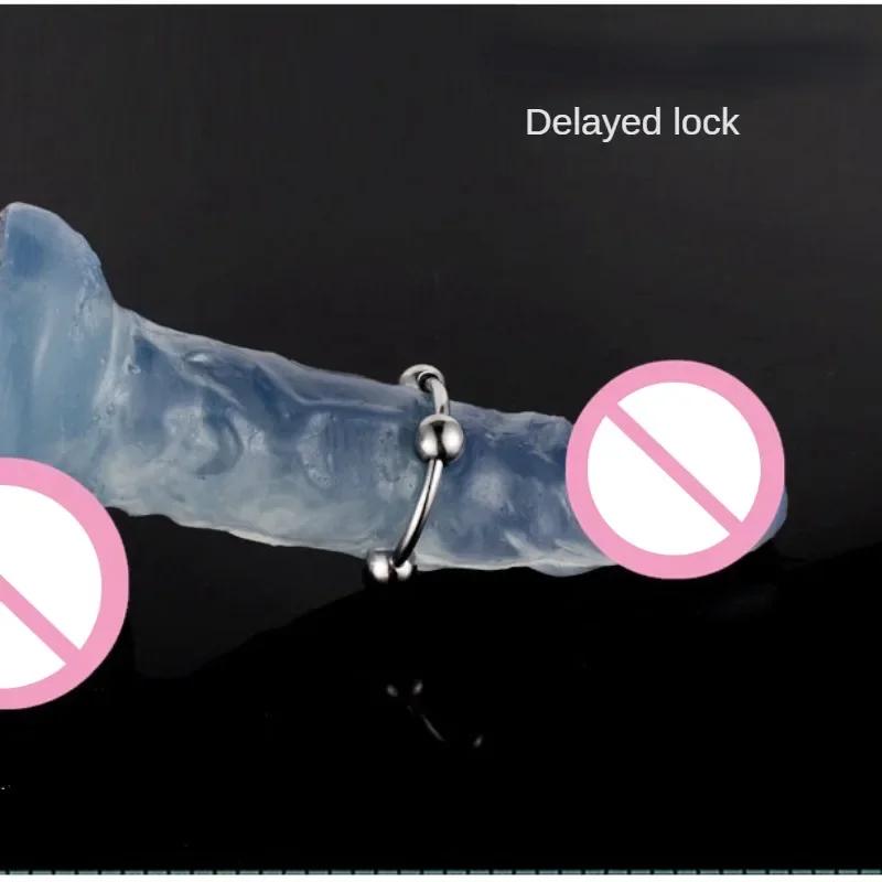Секс-игрушки Кольцо на пенис Кольца из нержавеющей стали Стимулирующие головку продукты для взрослых Мужское металлическое кольцо Секс-игрушки для мужчин Задержка эякуляции