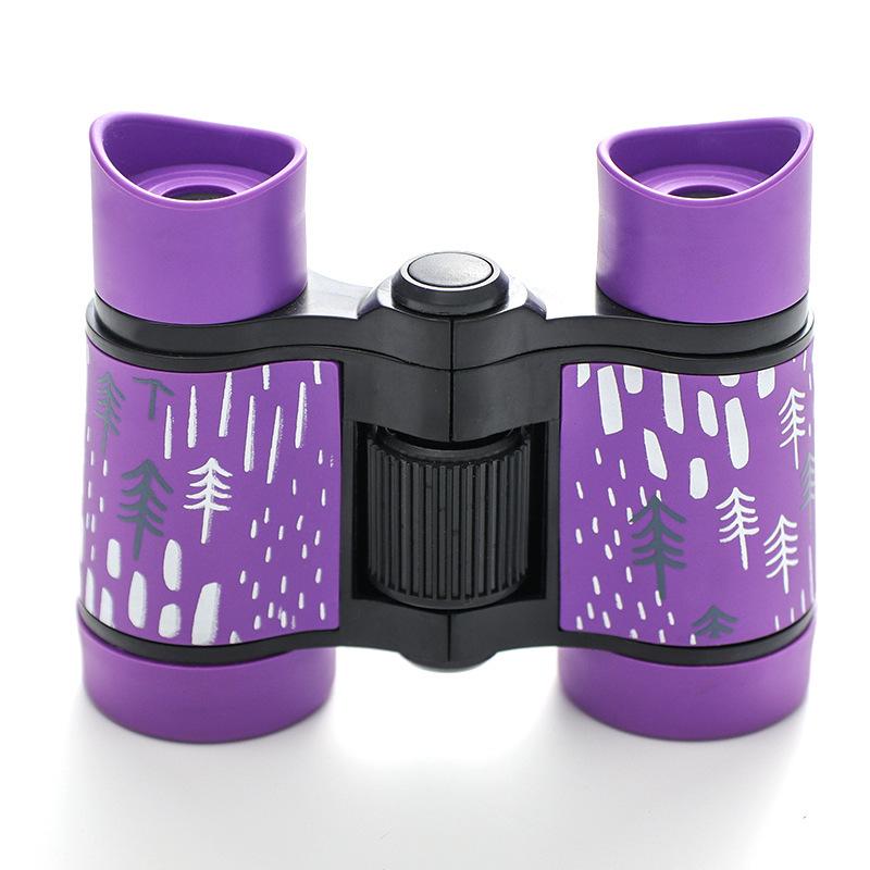 Cross-Color Children's Binoculars with Non-Slip Rubber Handle