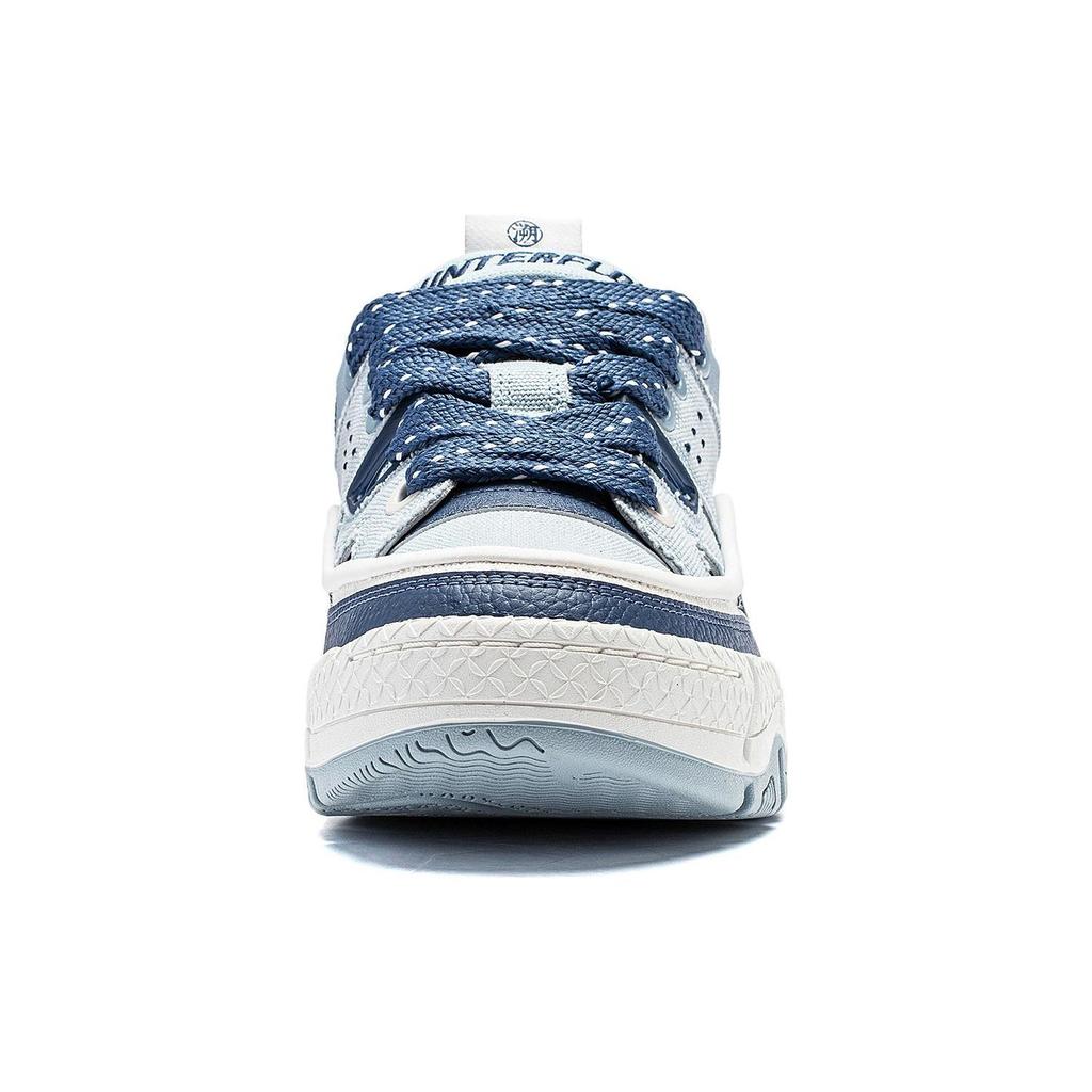 Li Ning CF Tracing, Рейтинг 3.5 Универсальные Нескользящие Износостойкие Низкие Повседневные Кроссовки Мужские Туманно-Синие AGCT331-5