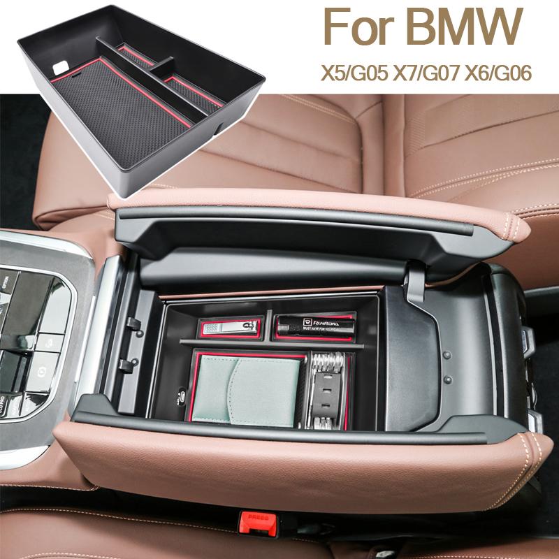 Органайзер для центральной консоли для BMW X5/G05 X7/G07 -2024, X6/G06 -2024, лоток-подставка для подлокотника, ящик для хранения, аксессуары для интерьера