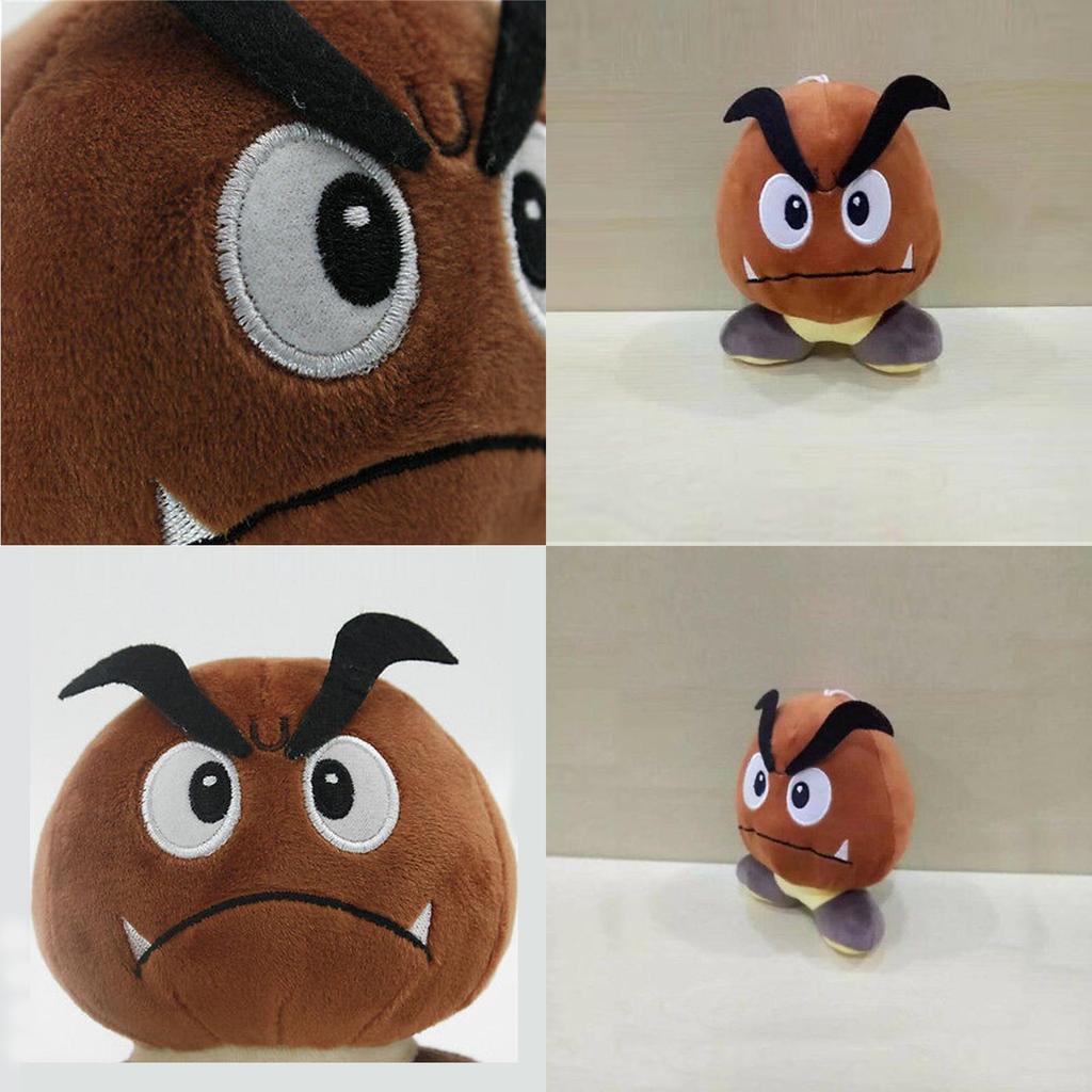 Очаровательный 6-дюймовый Супер Марио Брос. Грустный Гумба Мягкая Плюшевая Кукла Игрушка Для Всех Возрастов