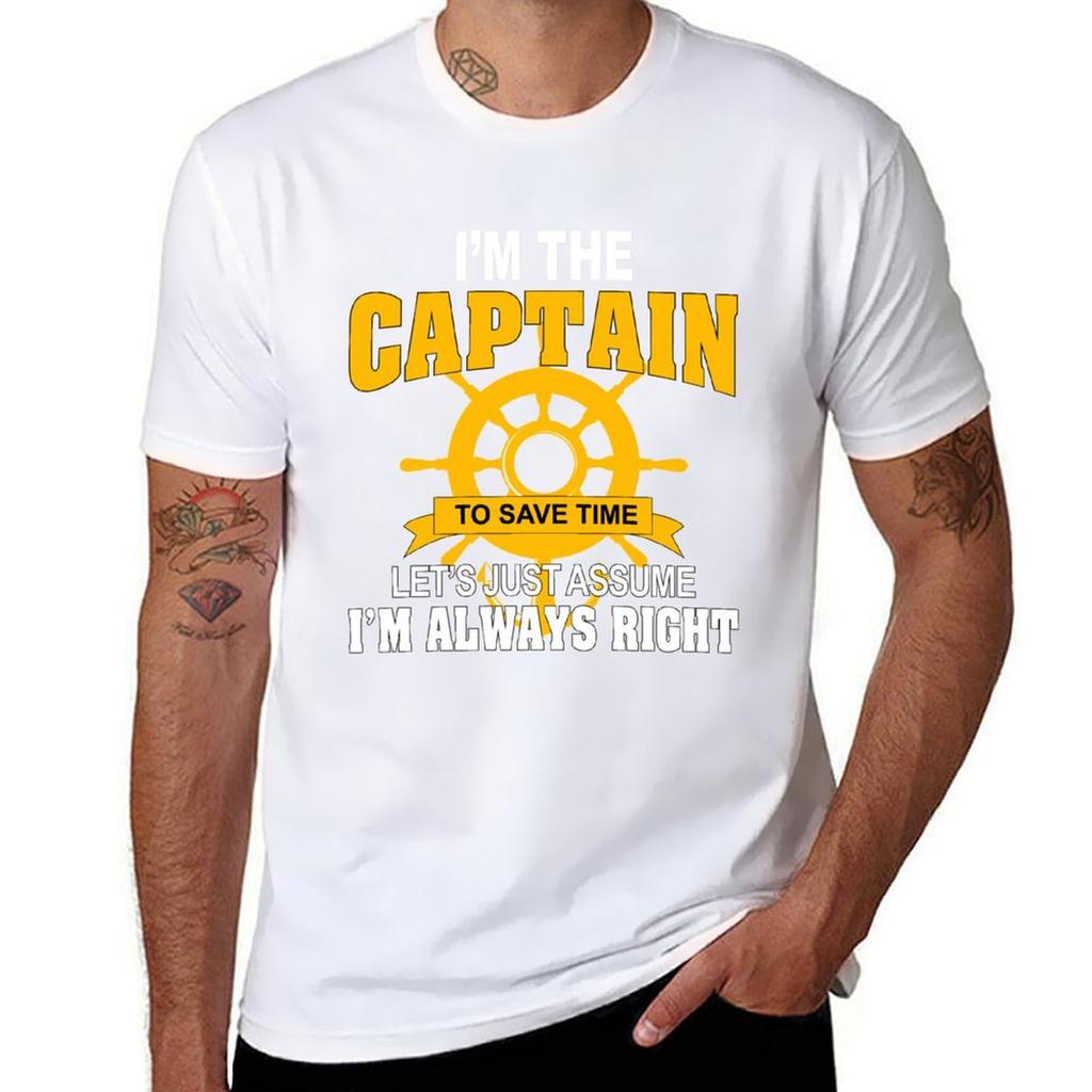 Im the captainto save time Shirt TShirt Christmas Casual Tee Shirt