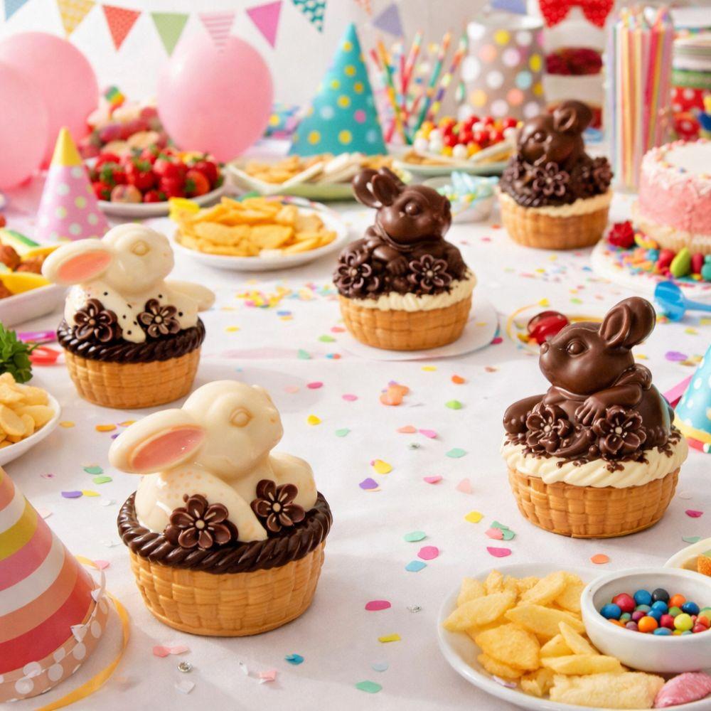 Cartoon Cake Baking Mold Non-Stick Resin Casting Molds Gypsum Drip Cake Pan Pastry Making