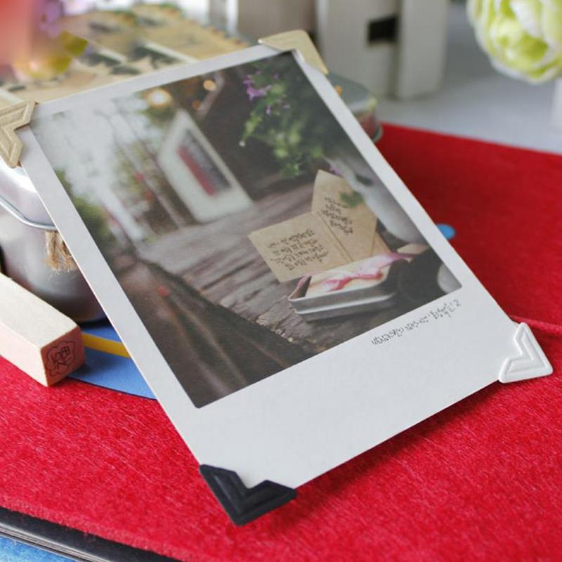 Защитный декор для изображения, угловые крафт-бумажные наклейки, украшение для фотоальбома, винтажные «сделай сам»