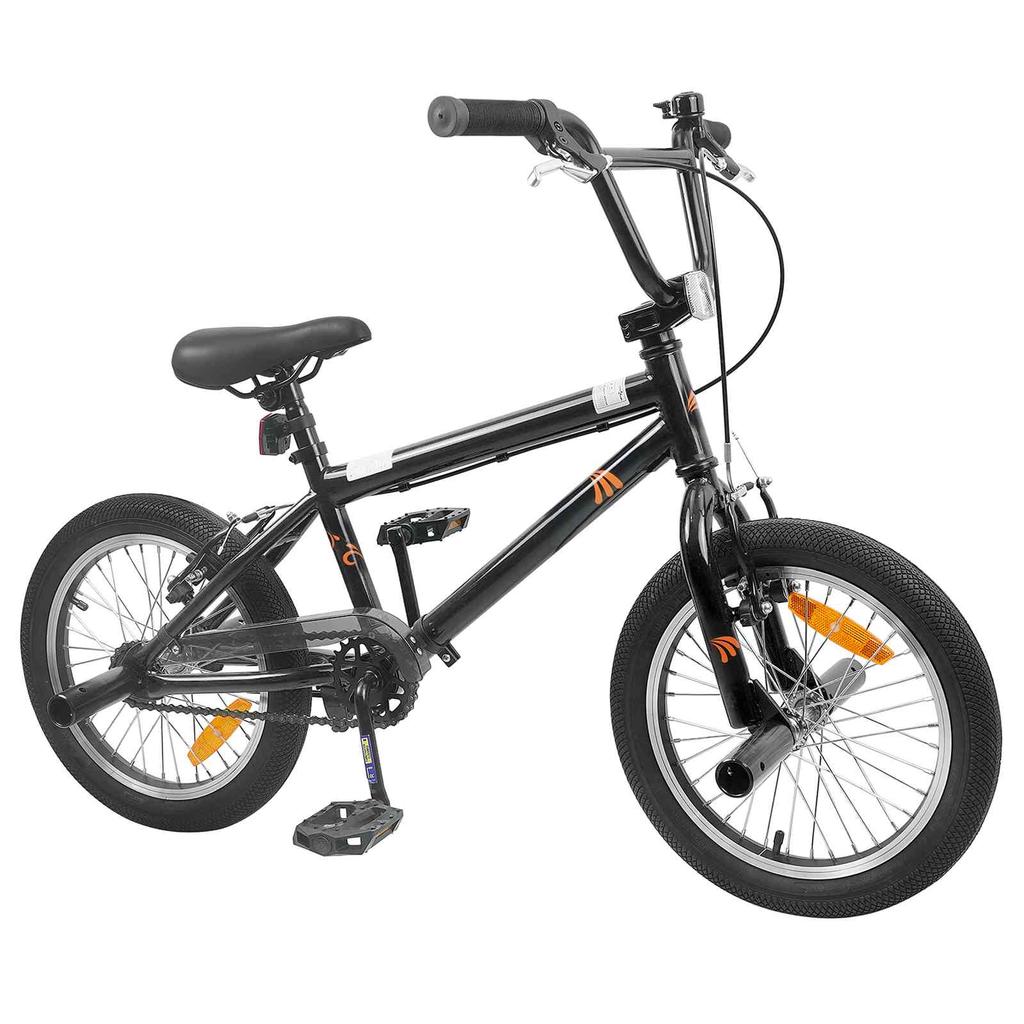 BMX Bike 16 Inch for 5 8 Years Old Black