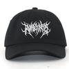 Gothic Street Punk Frauen Baseball Cap Men 100% Cotton Adjstable Pure Black Sports Caps Women Hip Hop Dad Hat