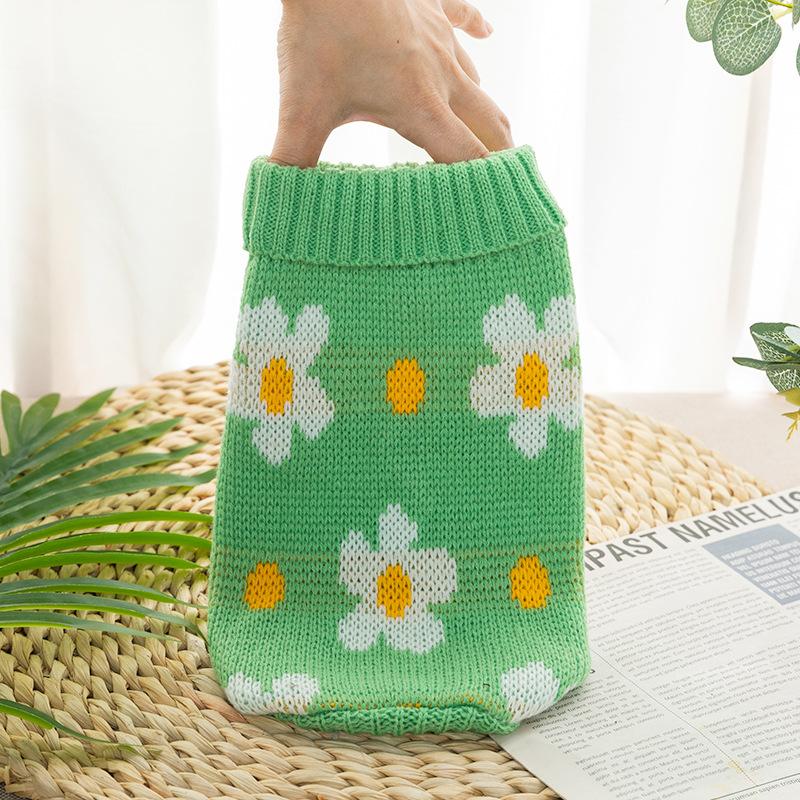 Свитер для собак, рождественская зимняя теплая одежда для собак маленьких собак, кошек, вязаное пальто для щенков, костюм французского бульдога, чихуахуа, йорка