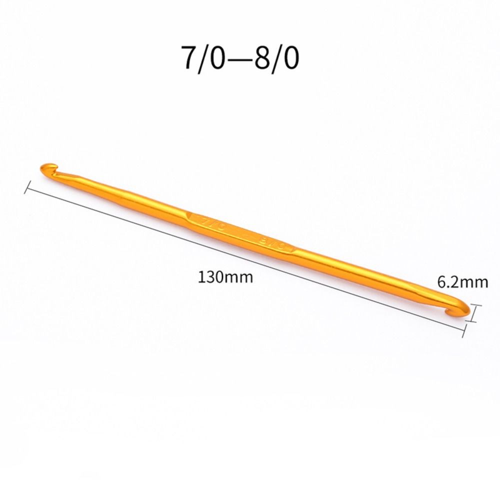 Золотые крючки для вязания разных размеров Спицы для вязания Новый инструмент для плетения пряжи Инструмент для ручного плетения