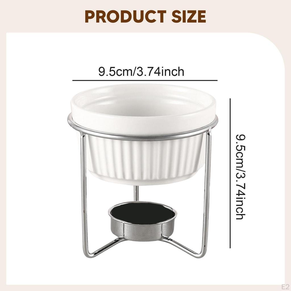 Керамический котел для подогрева масла для морепродуктов, шоколадная фондю, десерт, фрукты