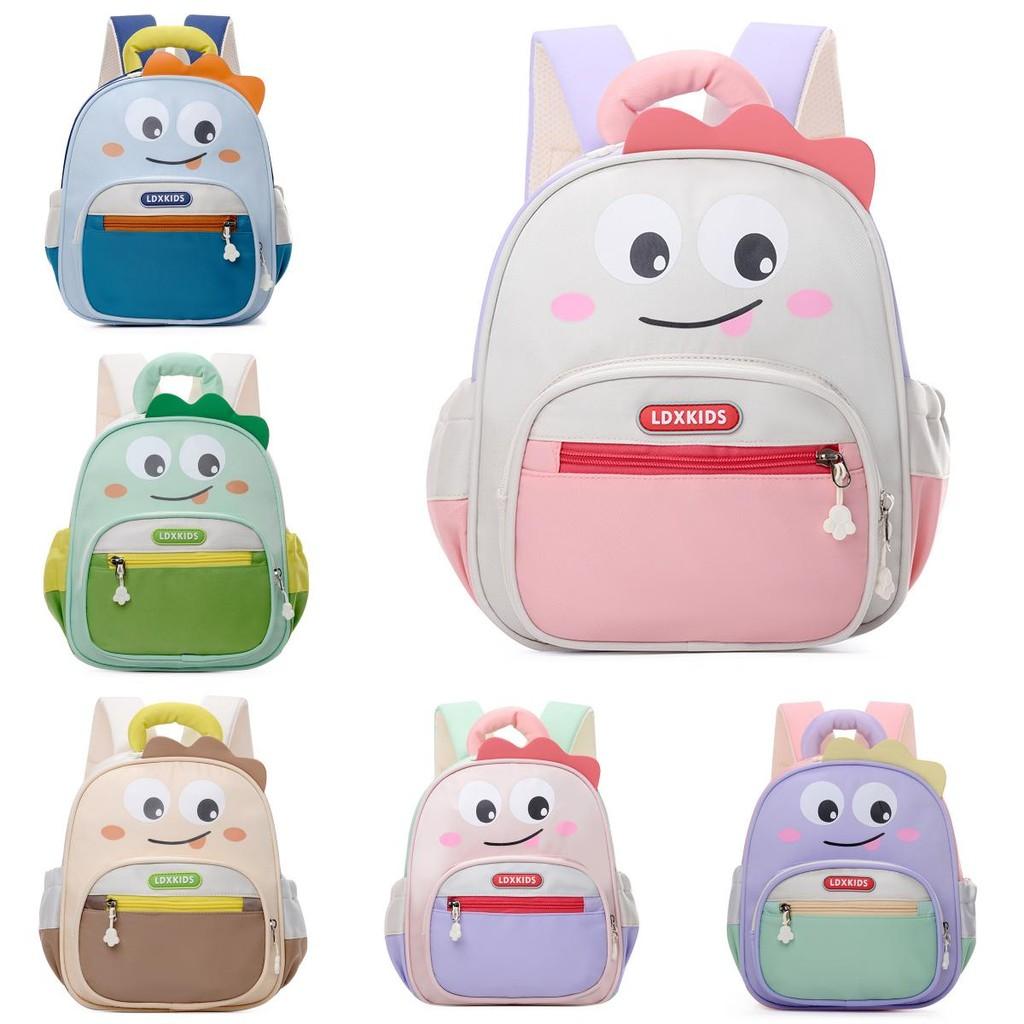 Childrens Cute Backpack Cartoon Design Unisex Student School Bag Kids Waterproof