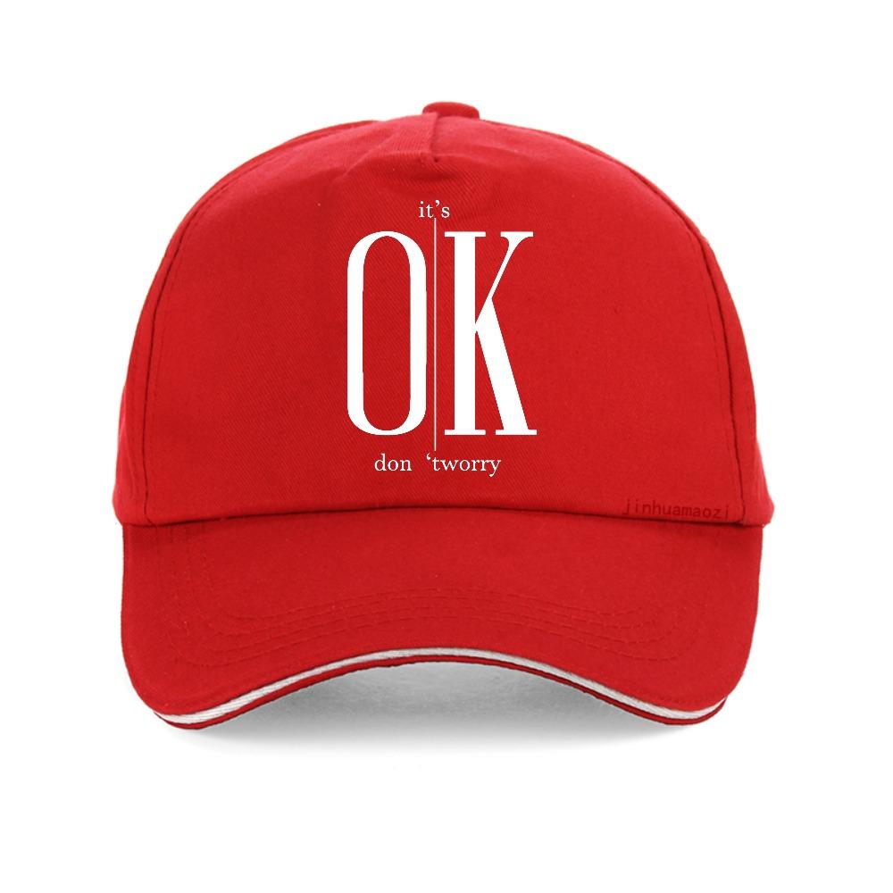 Unisexs Street Ok Letter Print baseball cap Summer Unisexs Casual adjustable sun hat fashion woUnisexs Breathable snapback hats