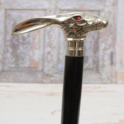 93,98 см Кролик Деревянная и Алюминиевая Трость Заяц Трость Заяц с Красными Глазами Трость Подарок для Дедушки