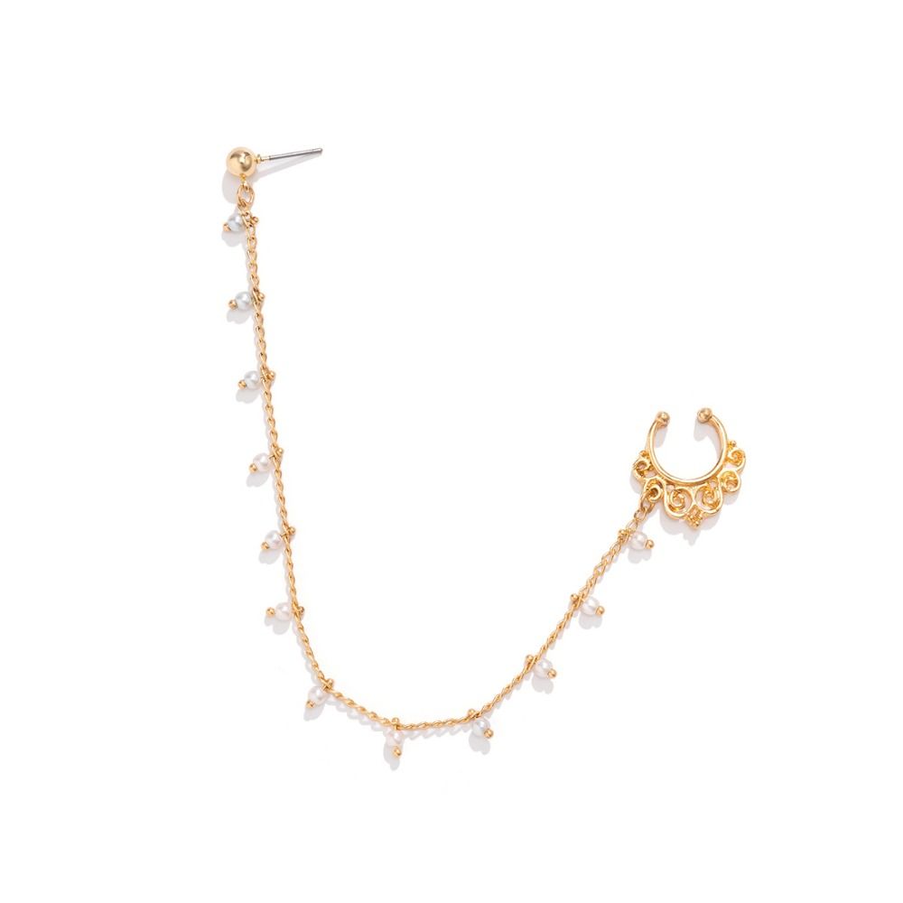 Кисточка Жемчужные Кольца для Носа Серебряные Серьги-Гвоздики Бабочки Модные Клипсы для Пирсинга Ноздрей Имитация для Мальчиков