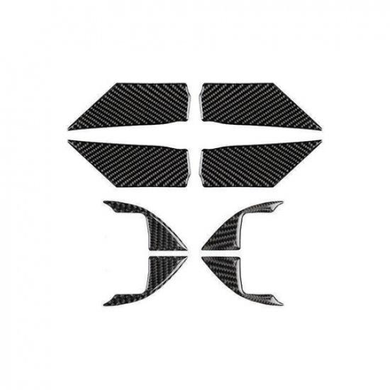 Fit For Toyota Camry 2018- 8pcs Real Carbon Fiber Inner Door Bowl Cover Trim