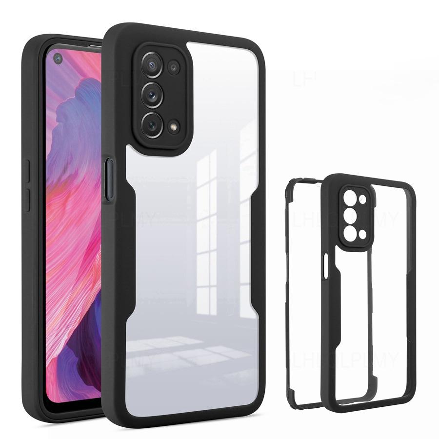 360 Degrees Protect ShockProof Case For Realme 8 9 Pro C21 C25Y C30 C33 Reno13 OPPO A40 A96 A79 A16 A53 A54 A74 A94 5G Vivo V23 Y20 Front + Back Cover