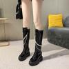 Boots for Women But Over the Knee 2025 New Autumn Martin Platform Boots Inner Height Increase British Style Knight Boots
