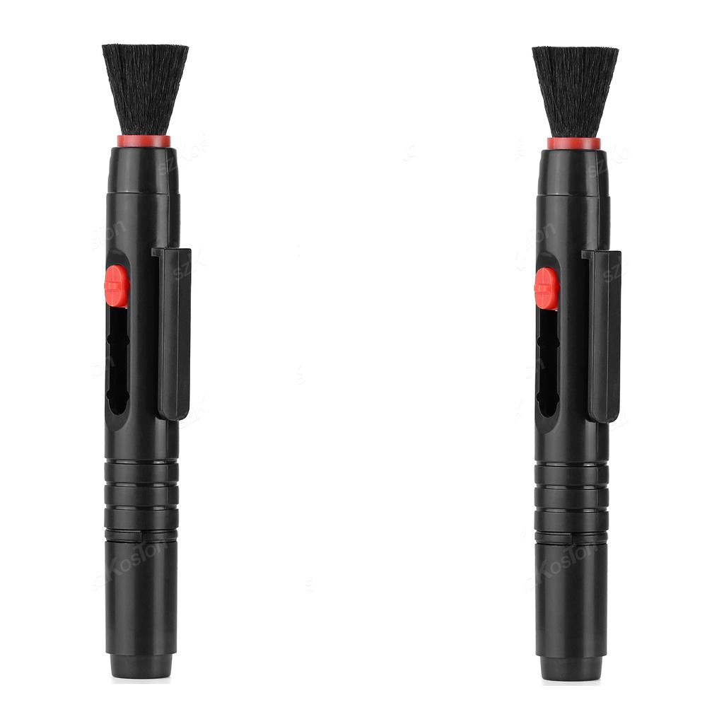 Ручка для чистки объективов с выдвижной мягкой щеточкой для зеркальных камер, телескопов и чувствительной электроники, инструмент для чистки оптики