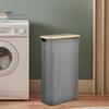 Корзина для белья с пылезащитной крышкой, складная конструкция, большая вместимость, водонепроницаемая корзина для грязной одежды, органайзер для хранения игрушек, одеял