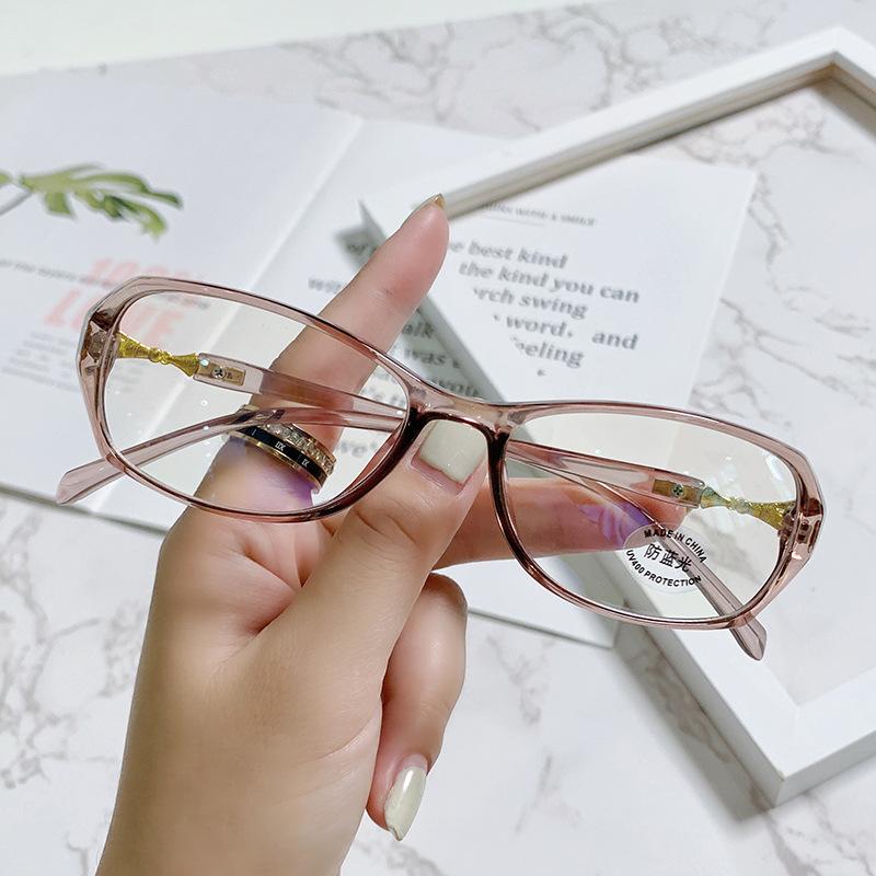 Женские очки для чтения с защитой от синего света, оправа Jelly Fashin Polygon, компьютерные очки для пресбиопии Googles от +1,0 до +4,0