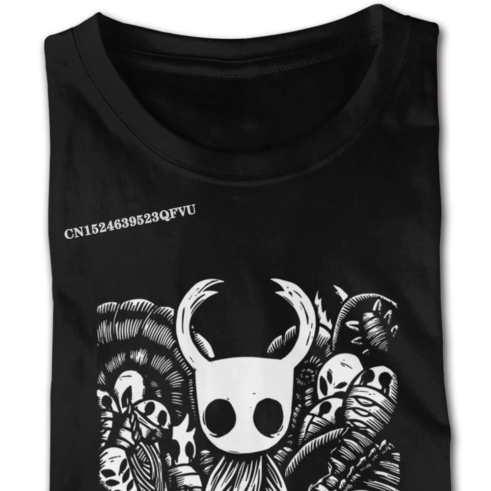 Ghost Knight Graphic Art Hollow Knight Funny Game Classic T-Shirt Men Skull Graphic Gothic Anime Tshirt HipHop Print Tee Shirts