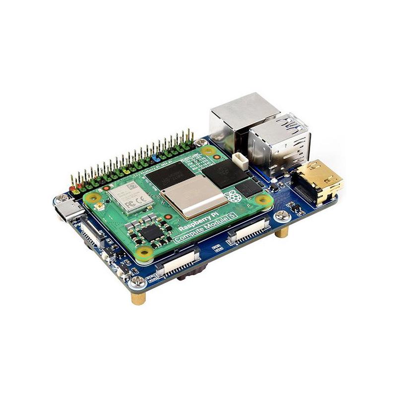Базовая плата Raspberry Pi CM5: HDMI, Dual MIPI, Gigabit Ethernet, Модуль расширения USB 3.2