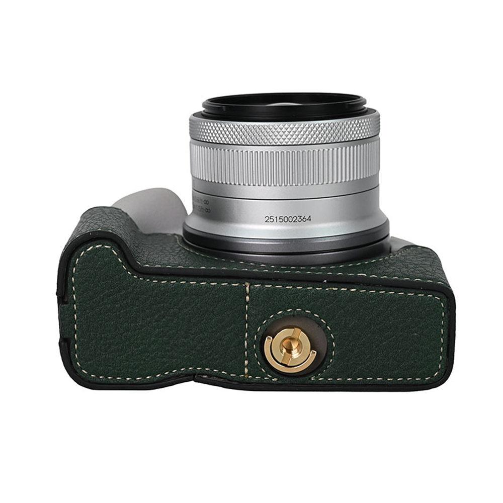 Получехол для камеры для Canon EOS R50V R50 R10 200D 200DII PowerShot V1 SX70HS Нижняя крышка с отверстием для батареи из ПУ кожи