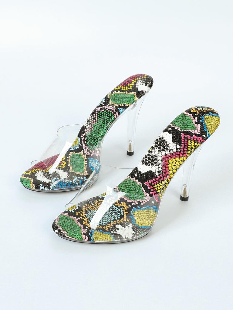 Женские 11 см Сексуальные Прозрачные Босоножки на Высоком Каблуке - Супер Высокие Туфли для Вечеринки в Ночном Клубе (Размер 35-43), Сексуальные вечерние туфли на высоком каблуке большого размера для женщин