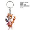 Yousheng Cat Car Rearview Mirror Hanging Ornament Acrylic Material Bright Color Keychain Pendant Christmas Tree Ornament