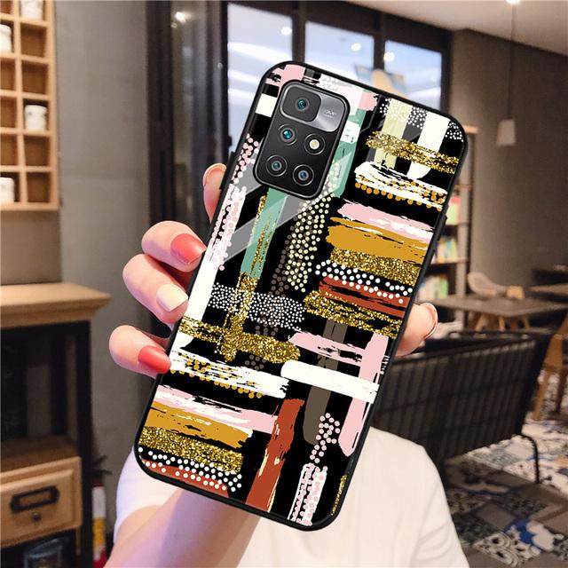 Чехол Redmi 9 для Xiaomi Redmi 10, чехол из закаленного стекла Redmi 9a 9c Nfc 8a 8 7a 6a Note 8 9 10 Pro, чехол с рисунком на спине