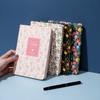 Floral Leather Cover Planner Notebook Daily Weekly Monthly Planner Stationery Office Supplies A5 A6