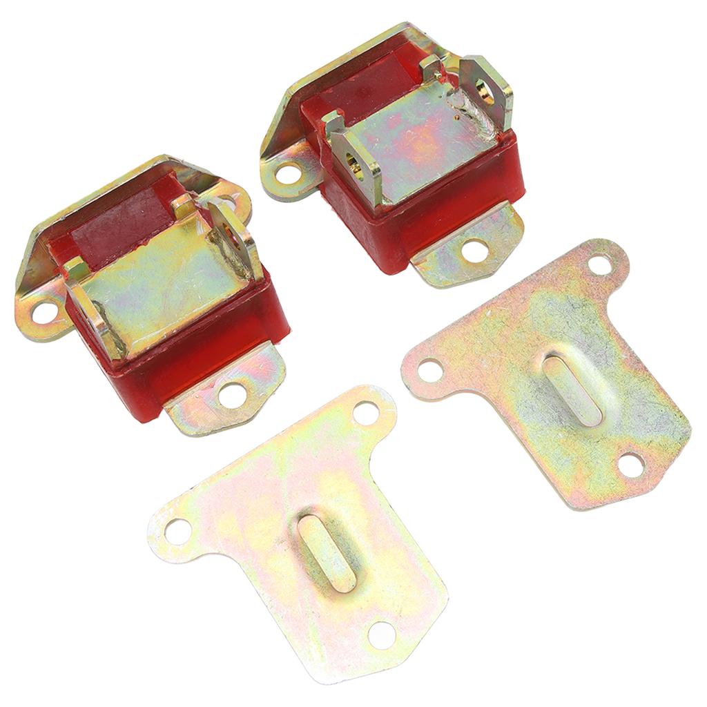 2pcs Engine Mount 3990914 3960768 Polyurethane Galvanized Steel Replacement for Chevy LS1 LS2 LSX LQ9 SBC BBC