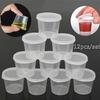 12pcs Mini Plastic Sauce Cups Food Grade Plastic Oil Sauce BBQ Seasoning Case Boxes