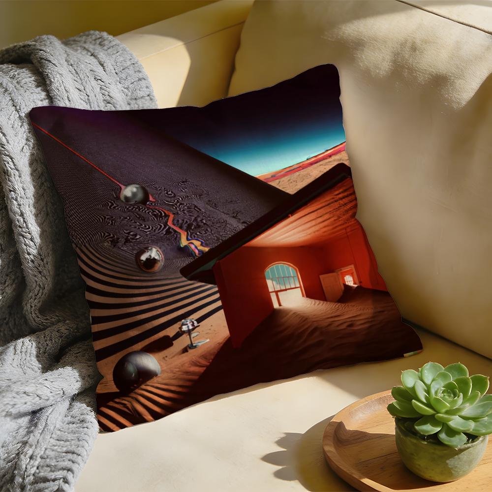 TTame Impala Band Cushion Cover Washed Linen Soft Breathable Decorative Case For Sofa Home Pillow Cover