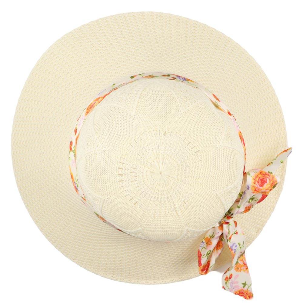 Ribbon Bowknot Visor Hats Girls Fisherman Hats Women Beach Cap Women Sun Hat Wide Brim Straw Hats