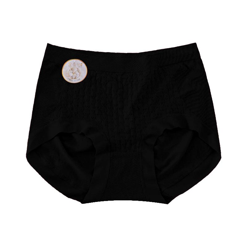 Женское антибактериальное нижнее белье с высокой талией, облегающее живот, бесшовное дышащее треугольное нижнее белье