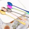 6Pcs Coffee Spoon Ice Cream Tea Stirring Spoon Kitchen Accessories Bar Tools Long Handled Spoons Stainless Steel Tableware Set